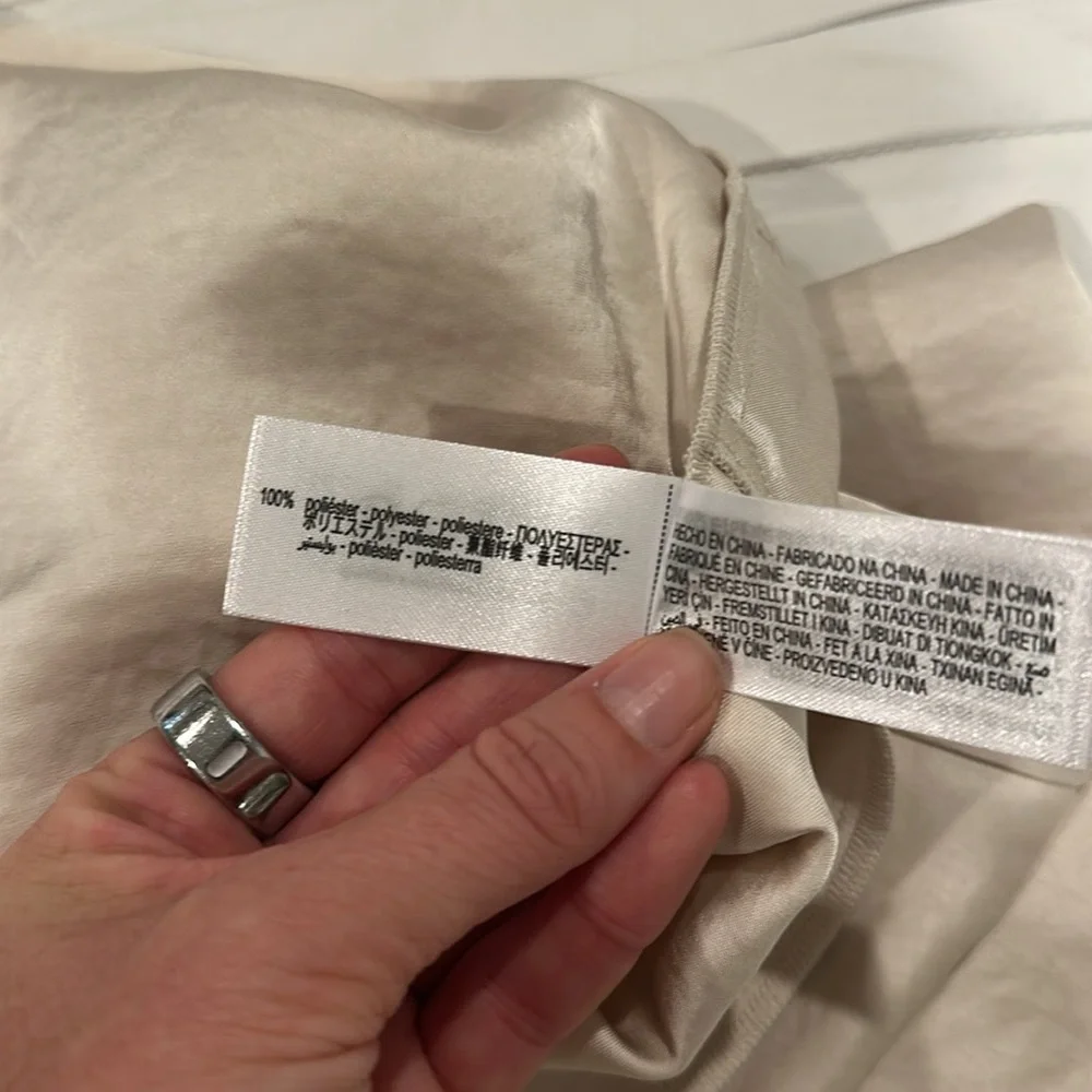 Zara Satin Pant - Oyster White - Picture 3 of 5